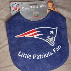 New England Patriots All-Pro Baby Bib  Polyester Terrycloth little patriots‎ fan
